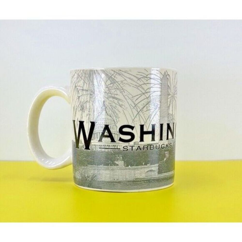 Starbucks Skyline Series One Barista Coffee Mug 2005 Washington DC 18 Oz Vtg
